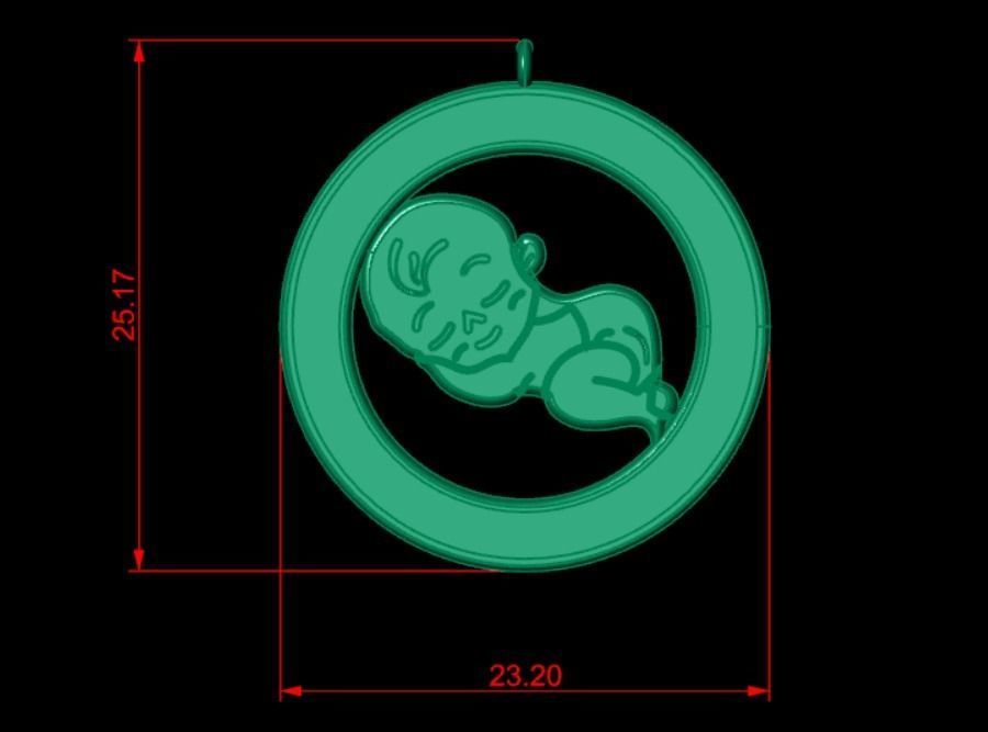  Pendant P053 3D Print Model 3D print model_3