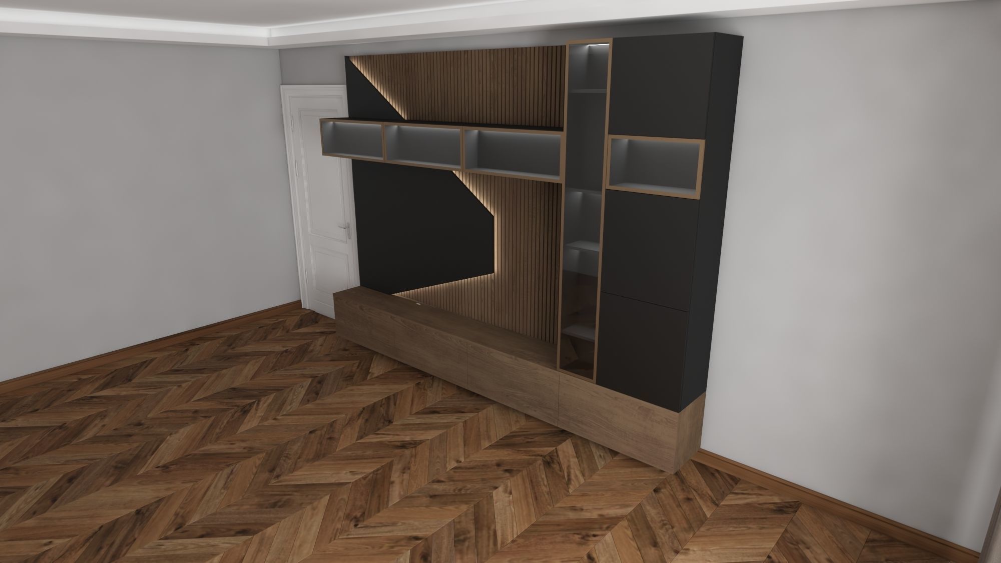 tv unit 3D model_3