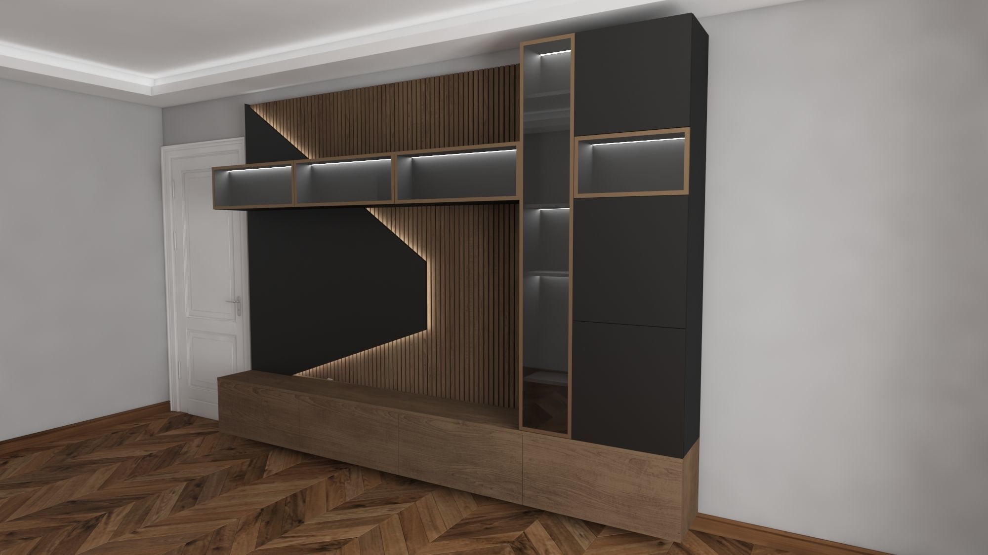 tv unit 3D model_2