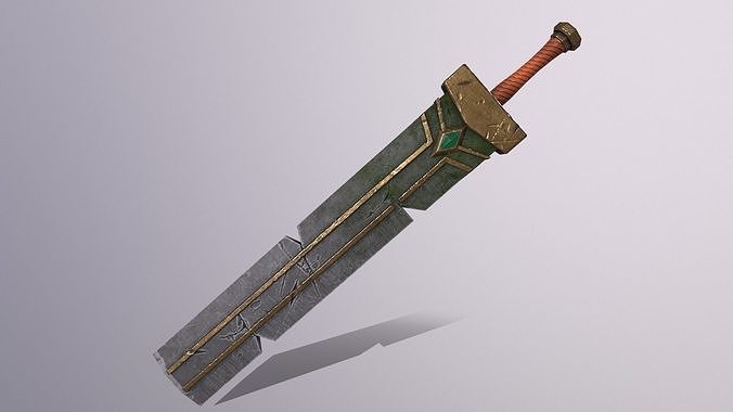 GreatSword sword Low-poly 3D model