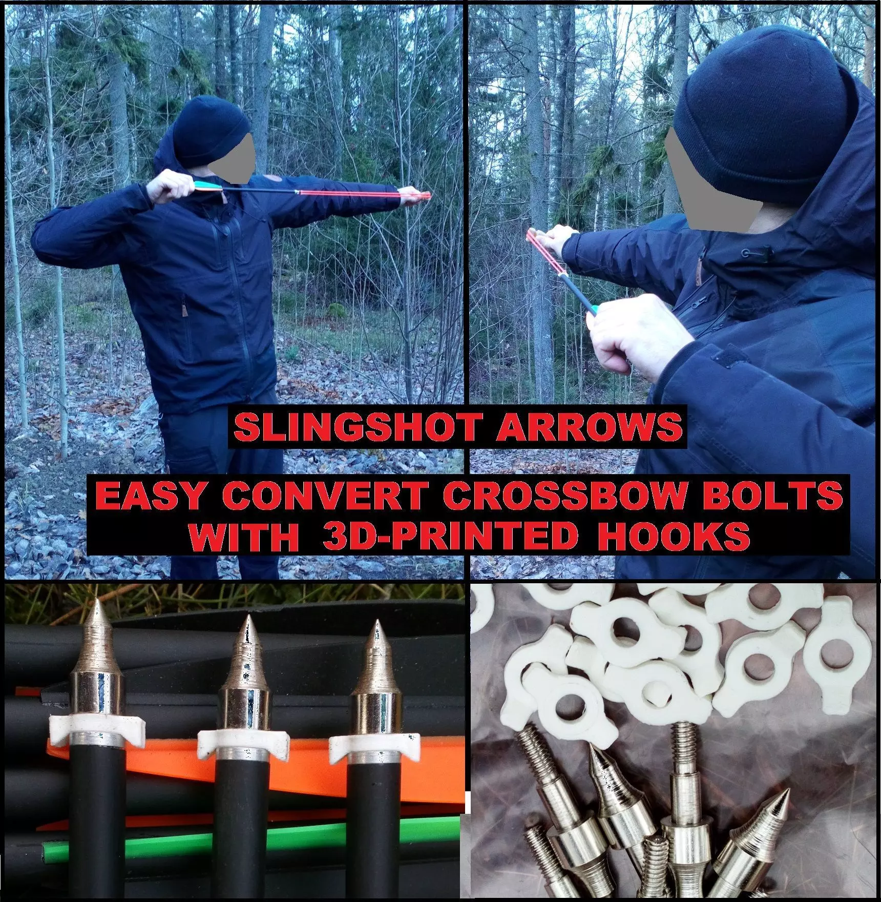 DIY SLINGSHOT ARROWS 3D print model_0