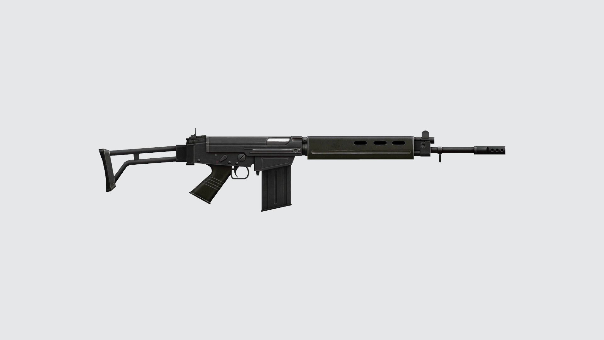 Rifle AK AN94 AUG FAMAS GROZA M4A1 M14 XM8 PARAFAL PLASMA SCAR 3D model_9