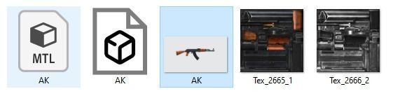 Rifle AK AN94 AUG FAMAS GROZA M4A1 M14 XM8 PARAFAL PLASMA SCAR 3D model_14