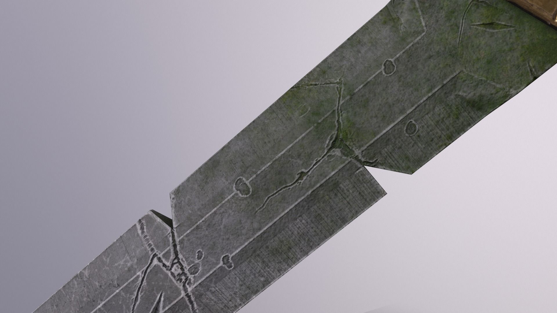 Great Sword Low-poly 3D model_4