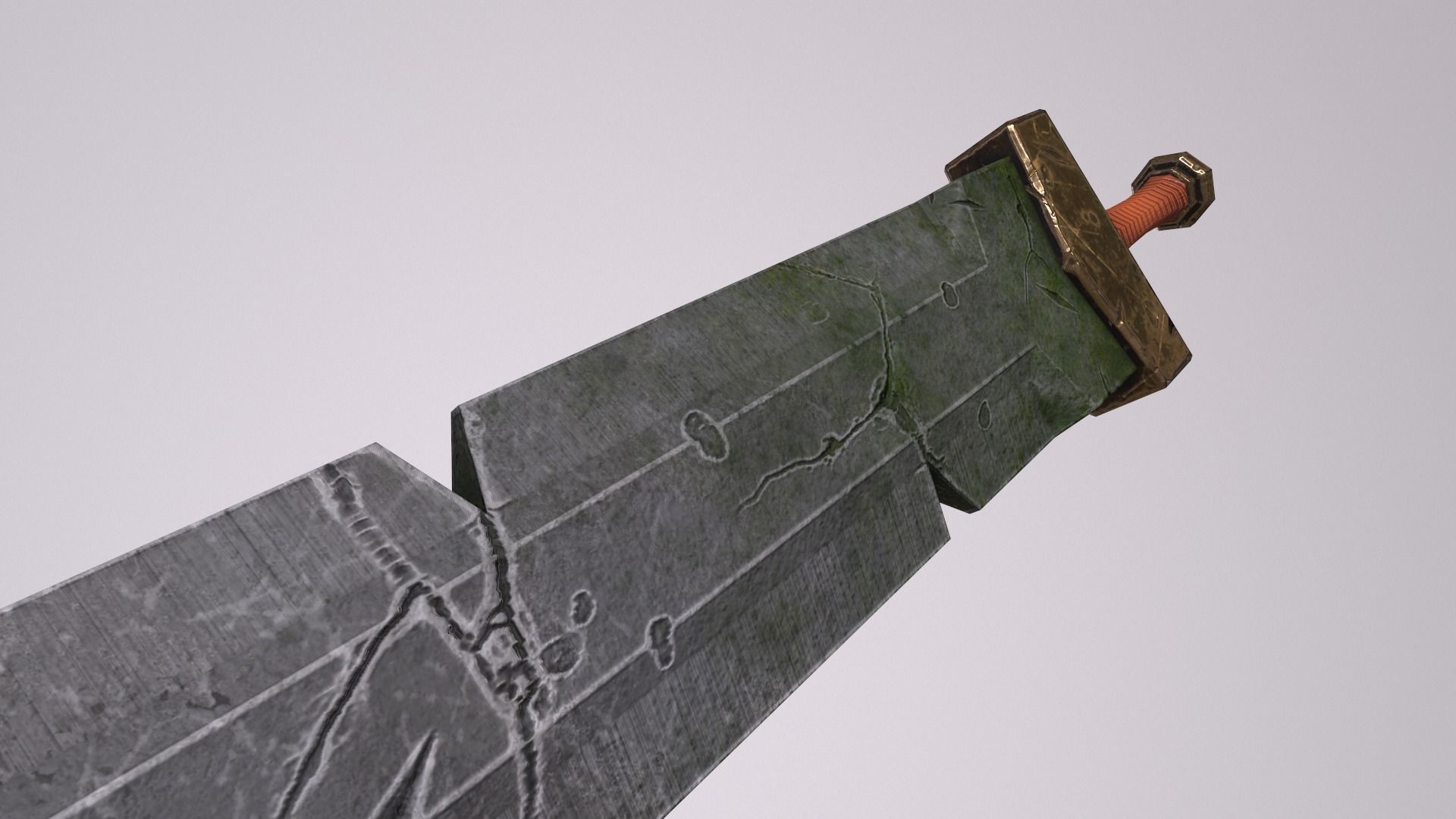 Great Sword Low-poly 3D model_3