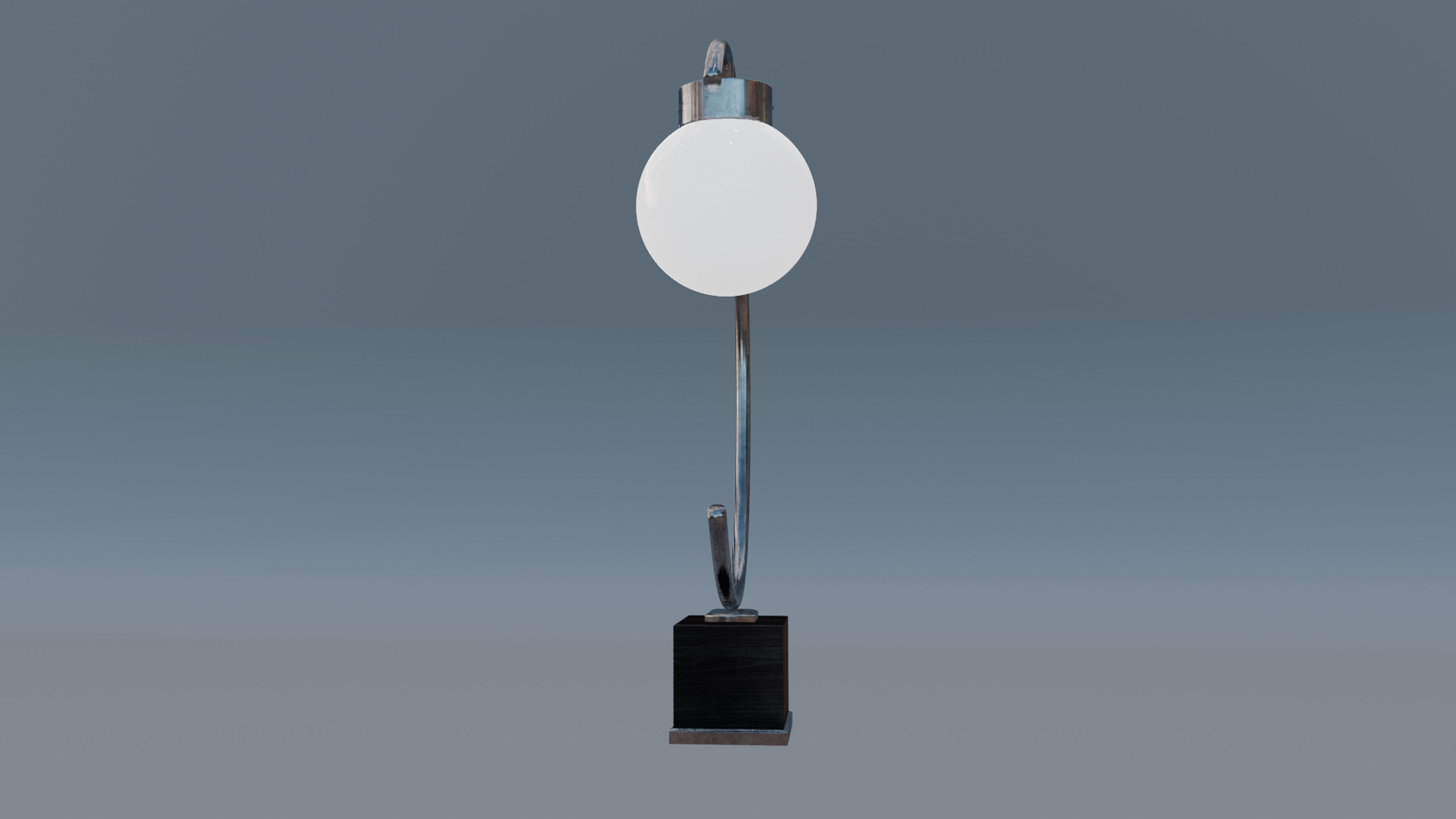 Tablelamp C Inox 3D model_2