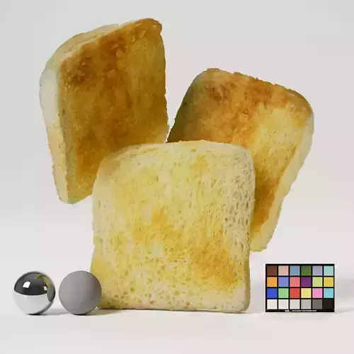 Bread - Toast 3D model