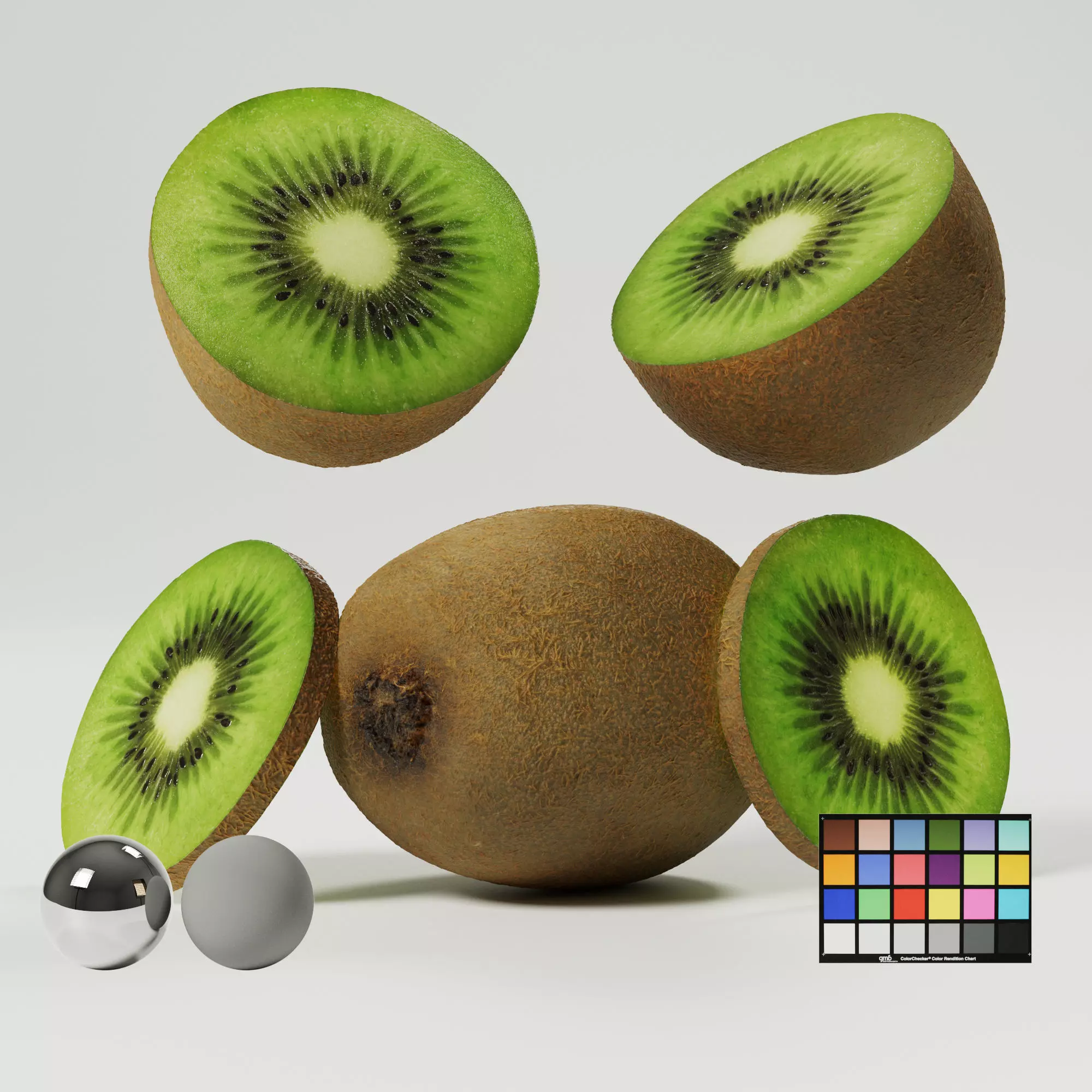 Kiwi green 3D model_0