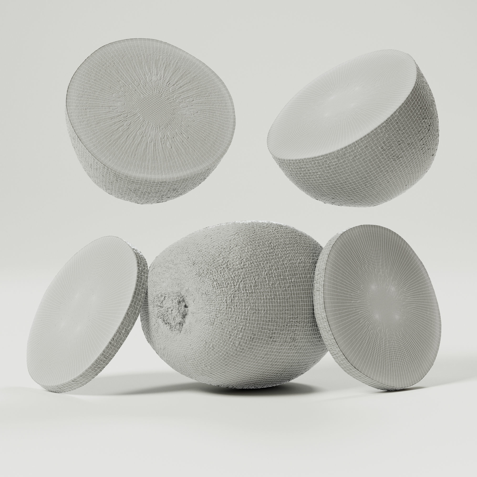 Kiwi green 3D model_1