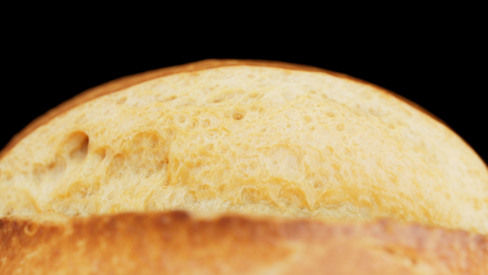 Bread Low-poly 3D model_6