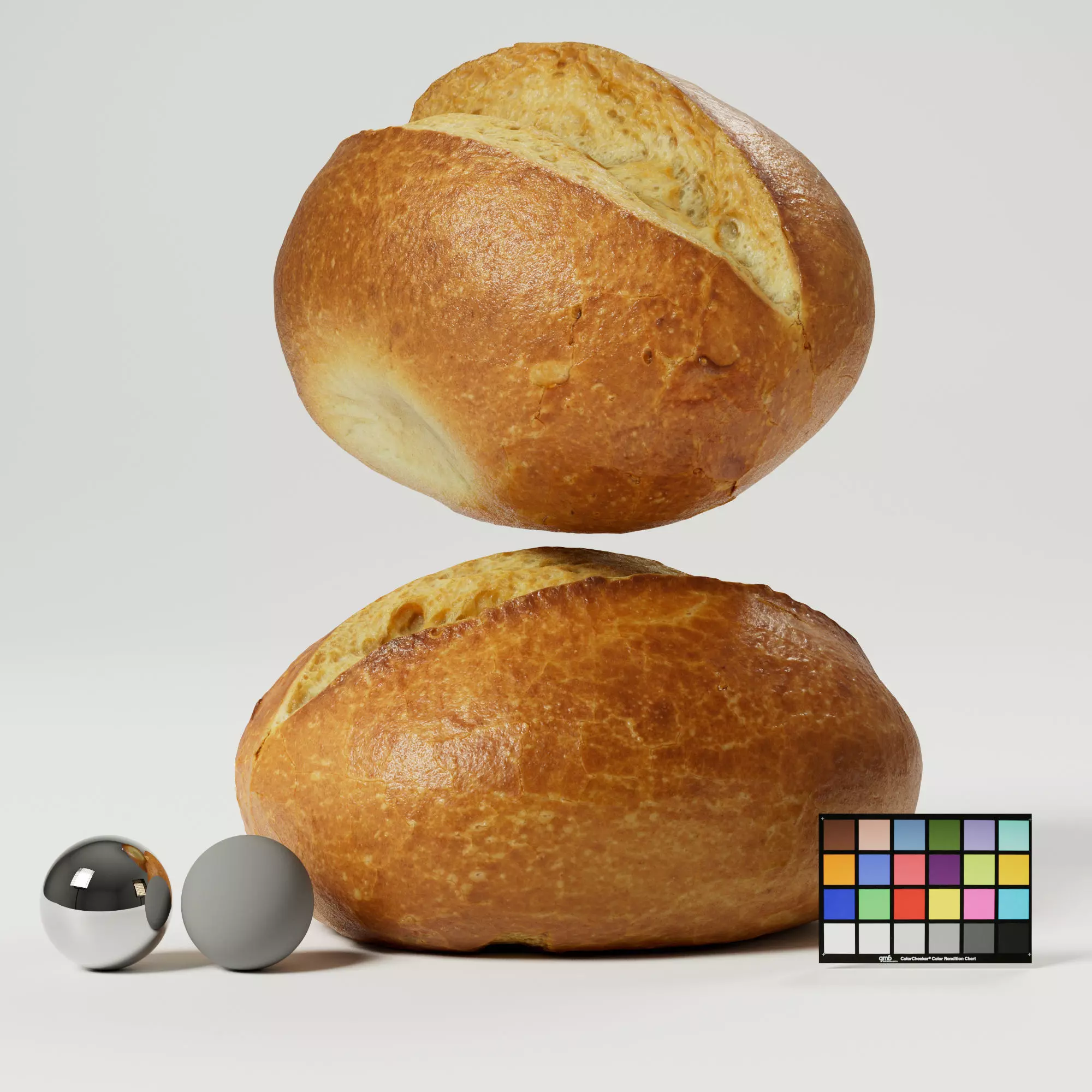 Bread Low-poly 3D model_0