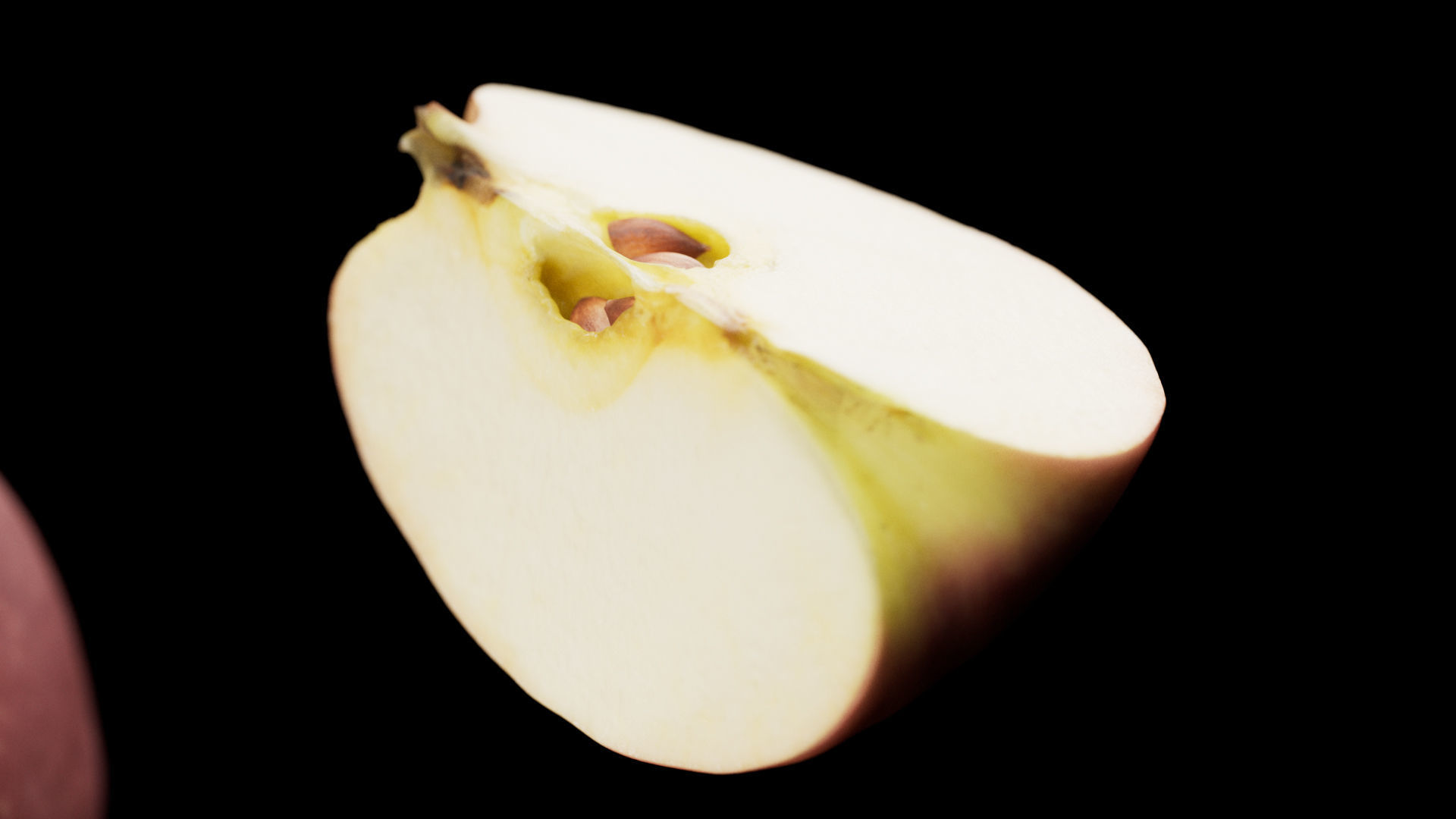 Apple Low-poly 3D model_6
