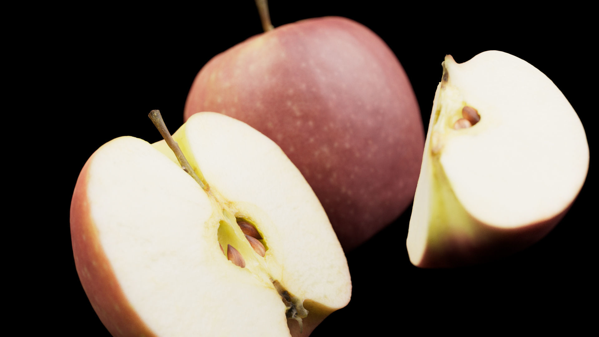 Apple Low-poly 3D model_5