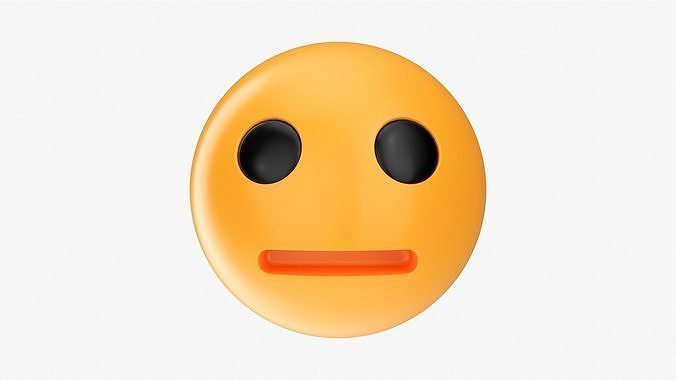 Emoji 064 Neutral Free 3D model