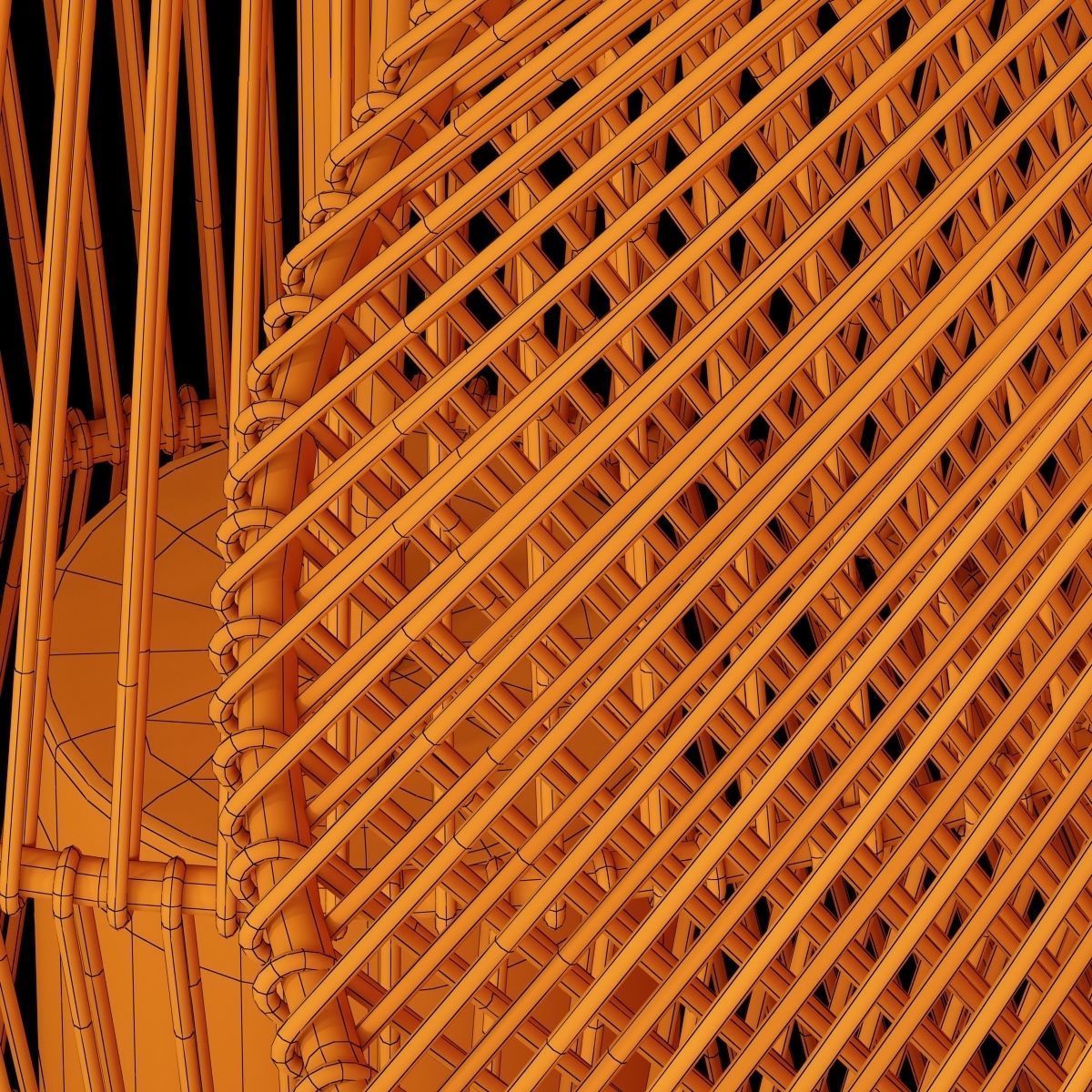 Lamp rattan zigzag n2 3D model_15