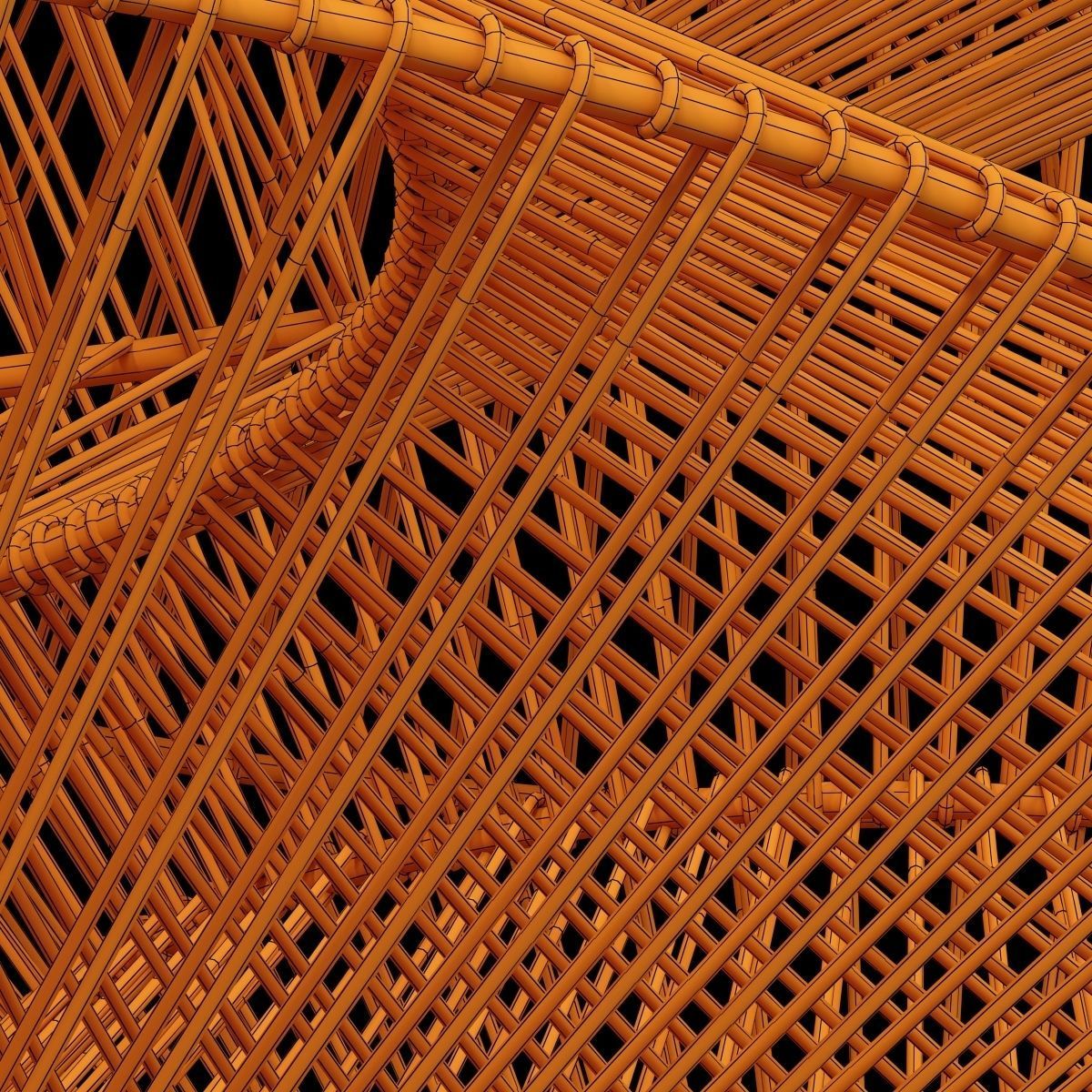 Lamp rattan zigzag n2 3D model_18