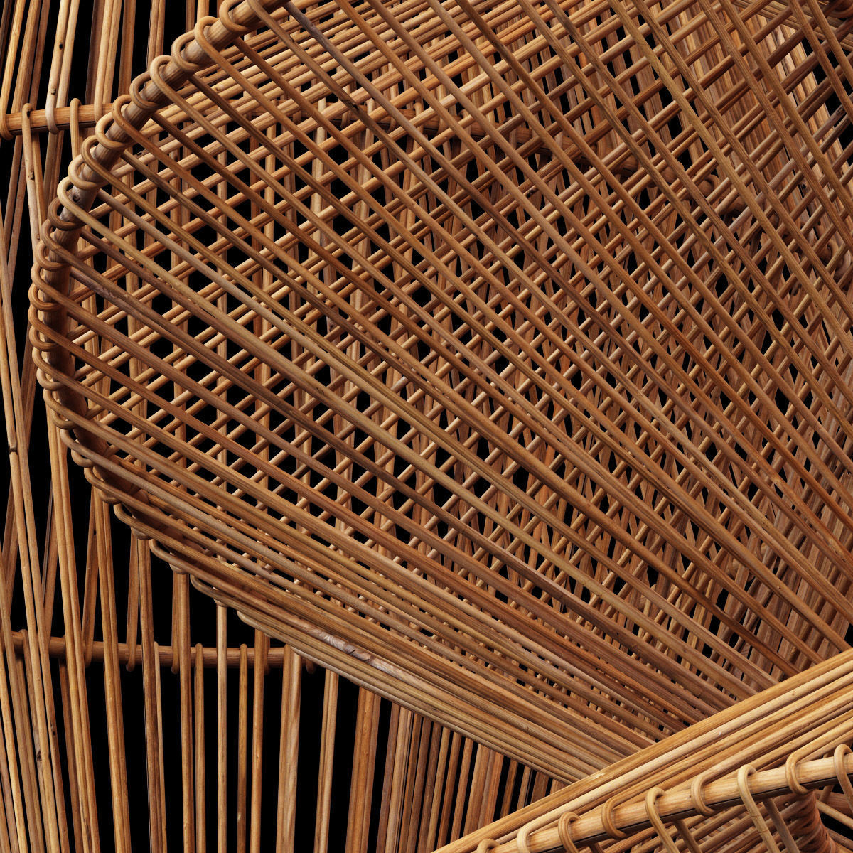 Lamp rattan zigzag n2 3D model_16