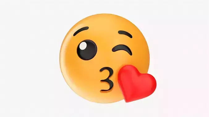 Emoji 002 Throwing a kiss