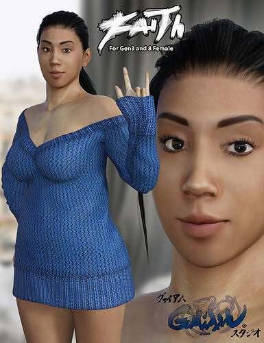 Faith for Genesis 3 and 8 Female  3D model