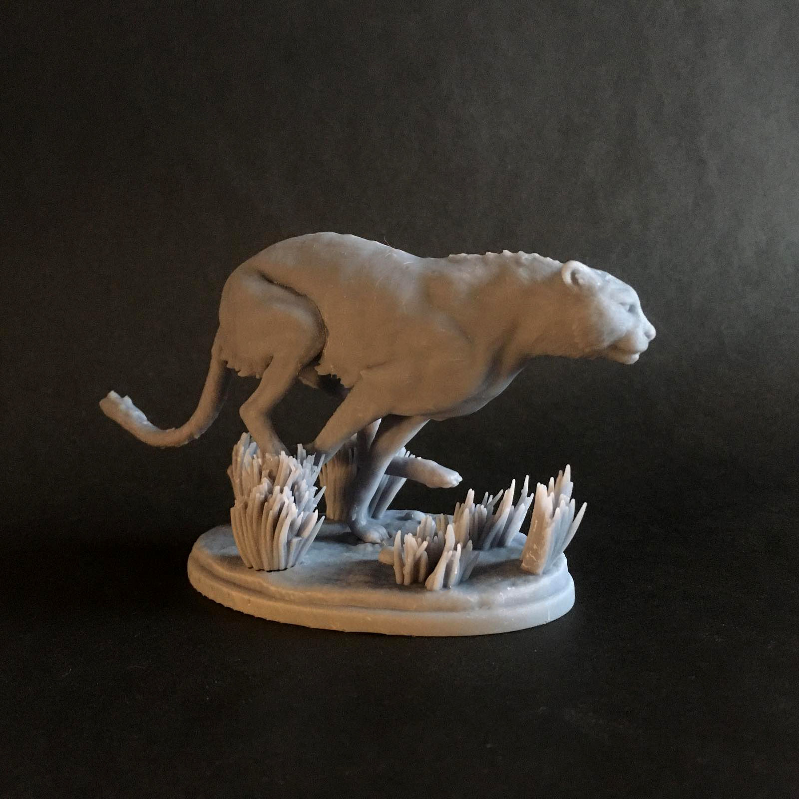 Cheetah running intended for 3D printing 3D print model_4