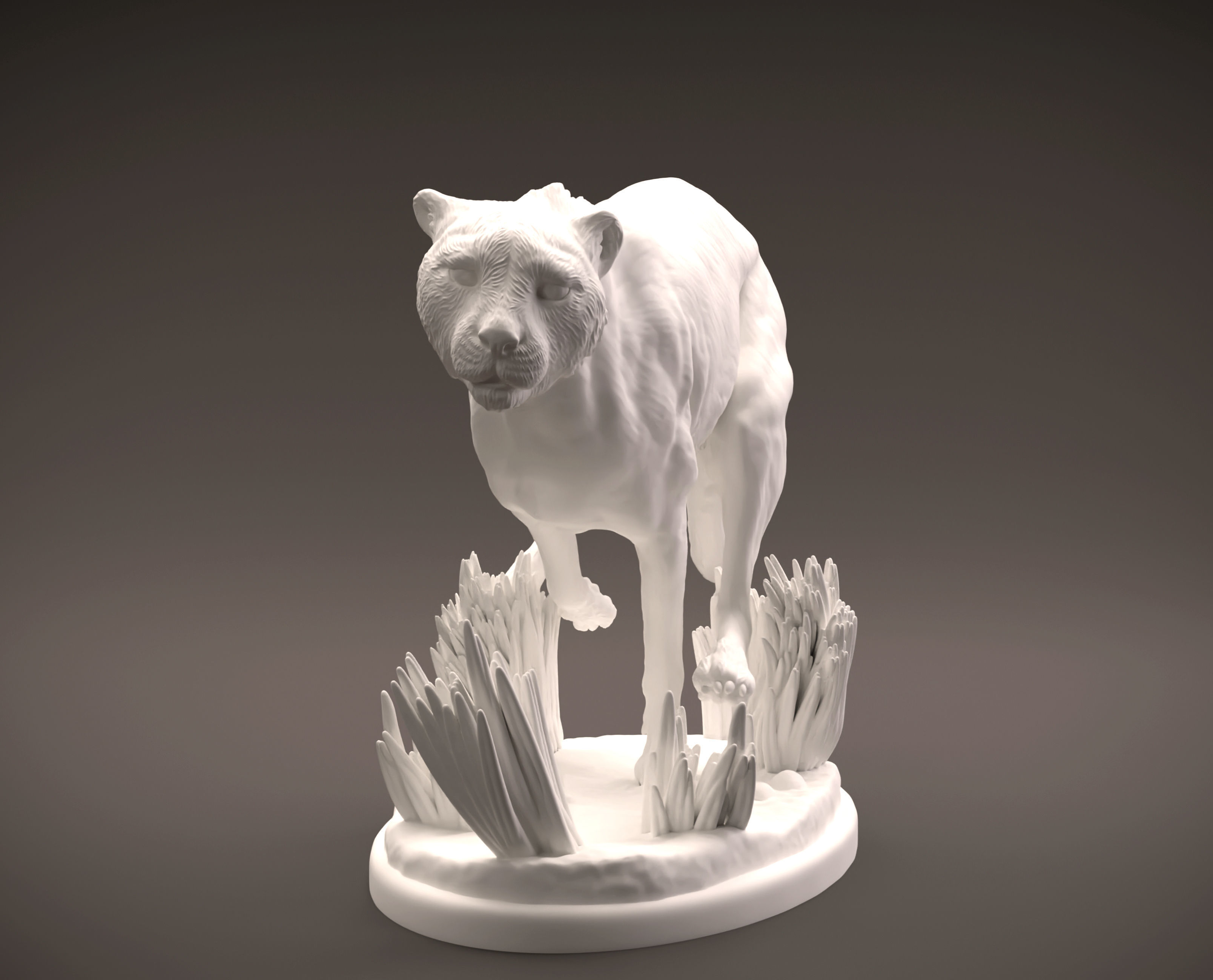 Cheetah running intended for 3D printing 3D print model_15