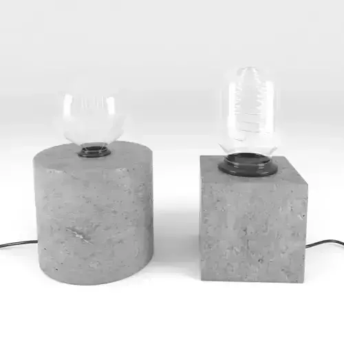 concrete lamp