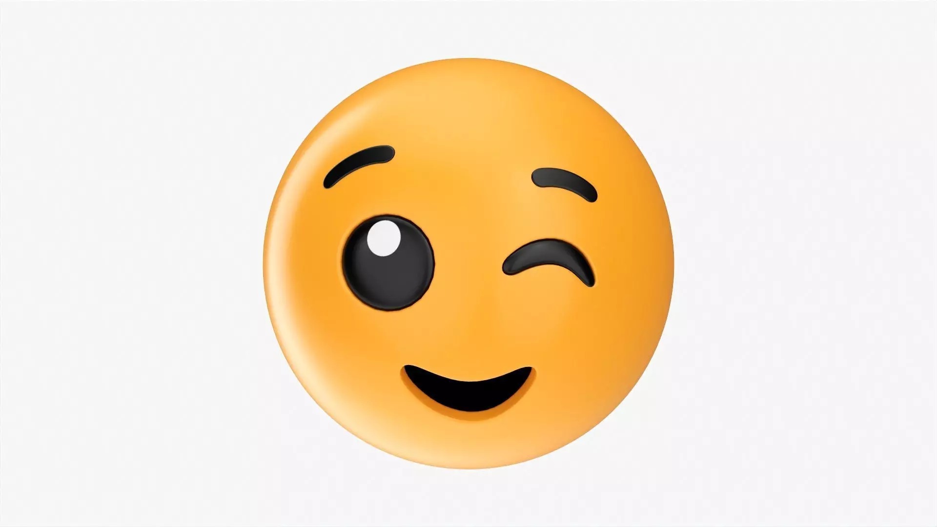 Emoji 004 Winking 3D model