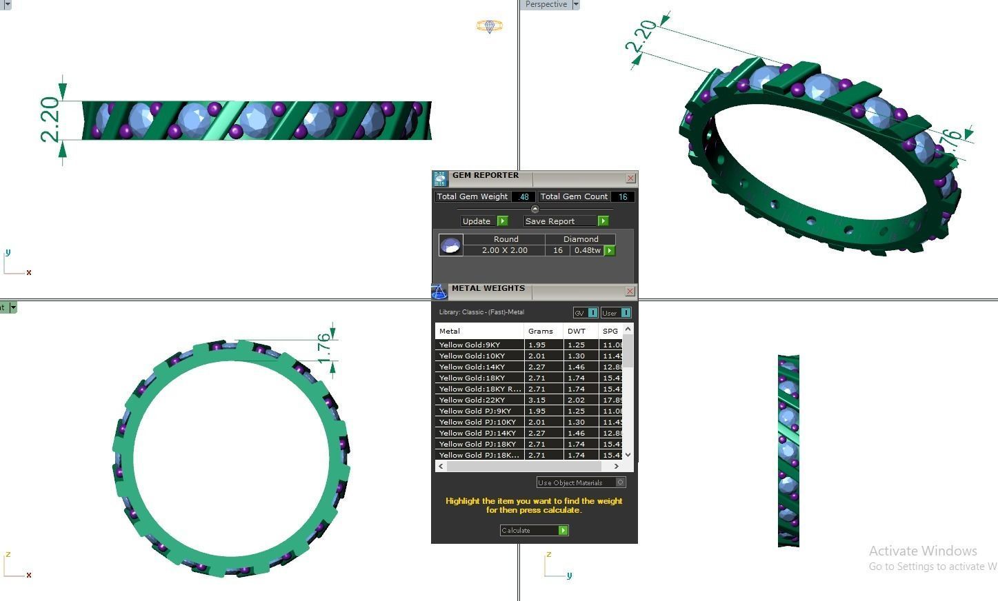 Band ring - CAD 7755 3D print model_4