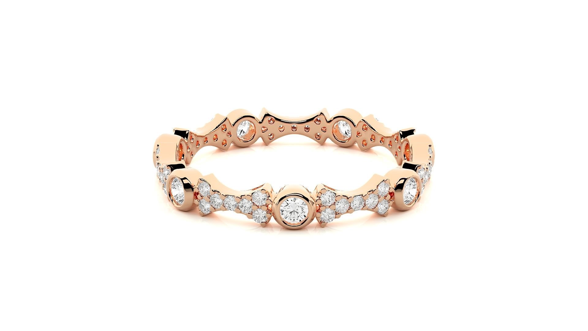 Band ring - CAD 7233 3D print model_1