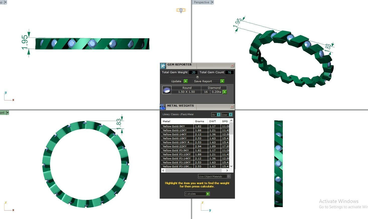 Band ring - CAD 4799 3D print model_3