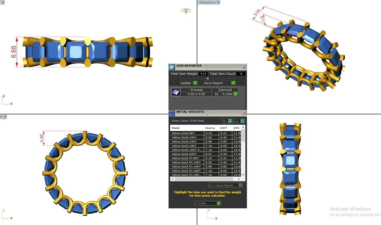 Band ring - CAD 2216 3D print model_4