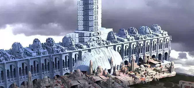 Sci-Fi Sith Academy 3D model