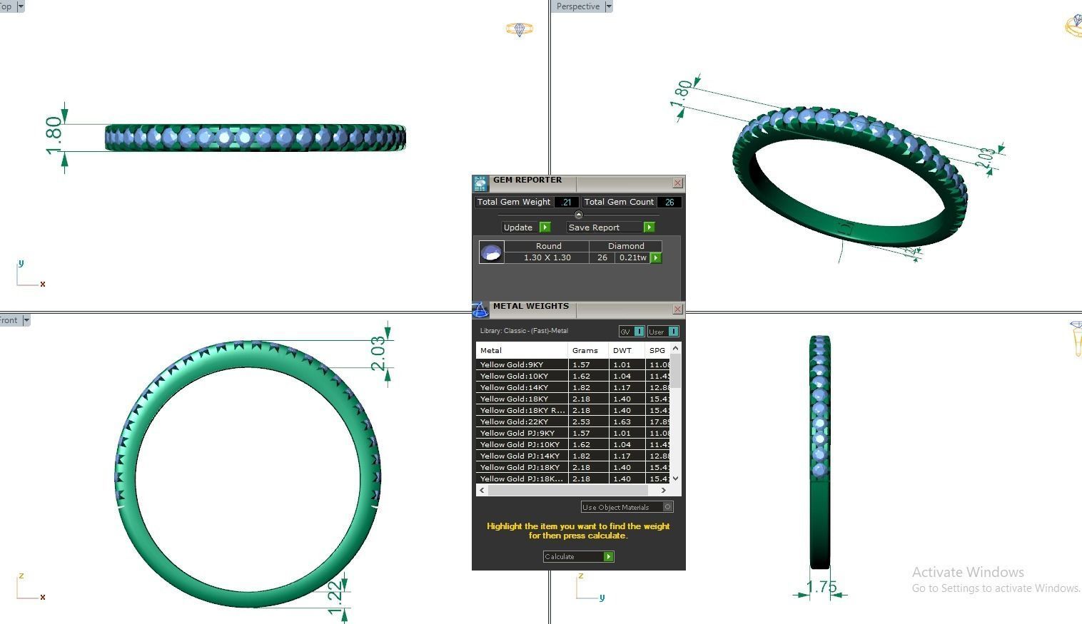 Band ring - CAD 1713 3D print model_3
