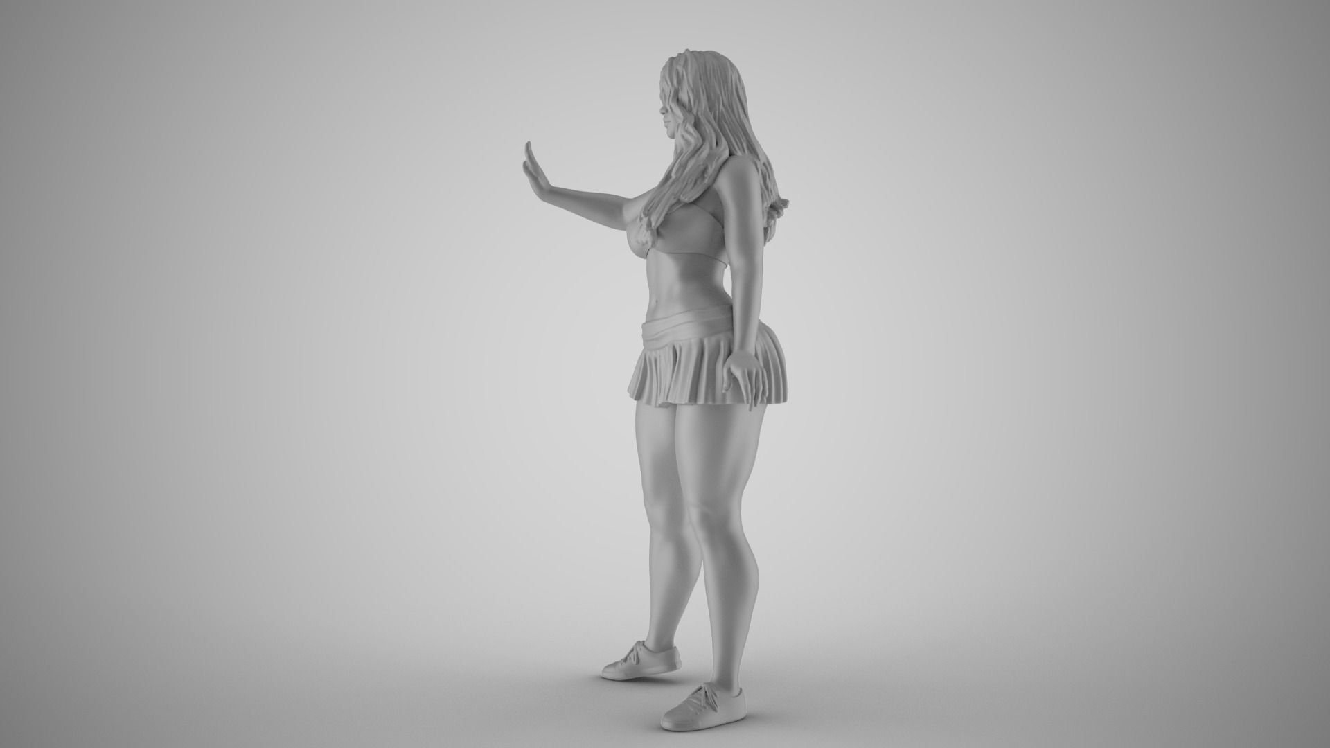 Girl Rejection 3D print model_1
