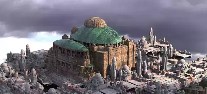 Naboo Star wars inspired City 1 Kit bash