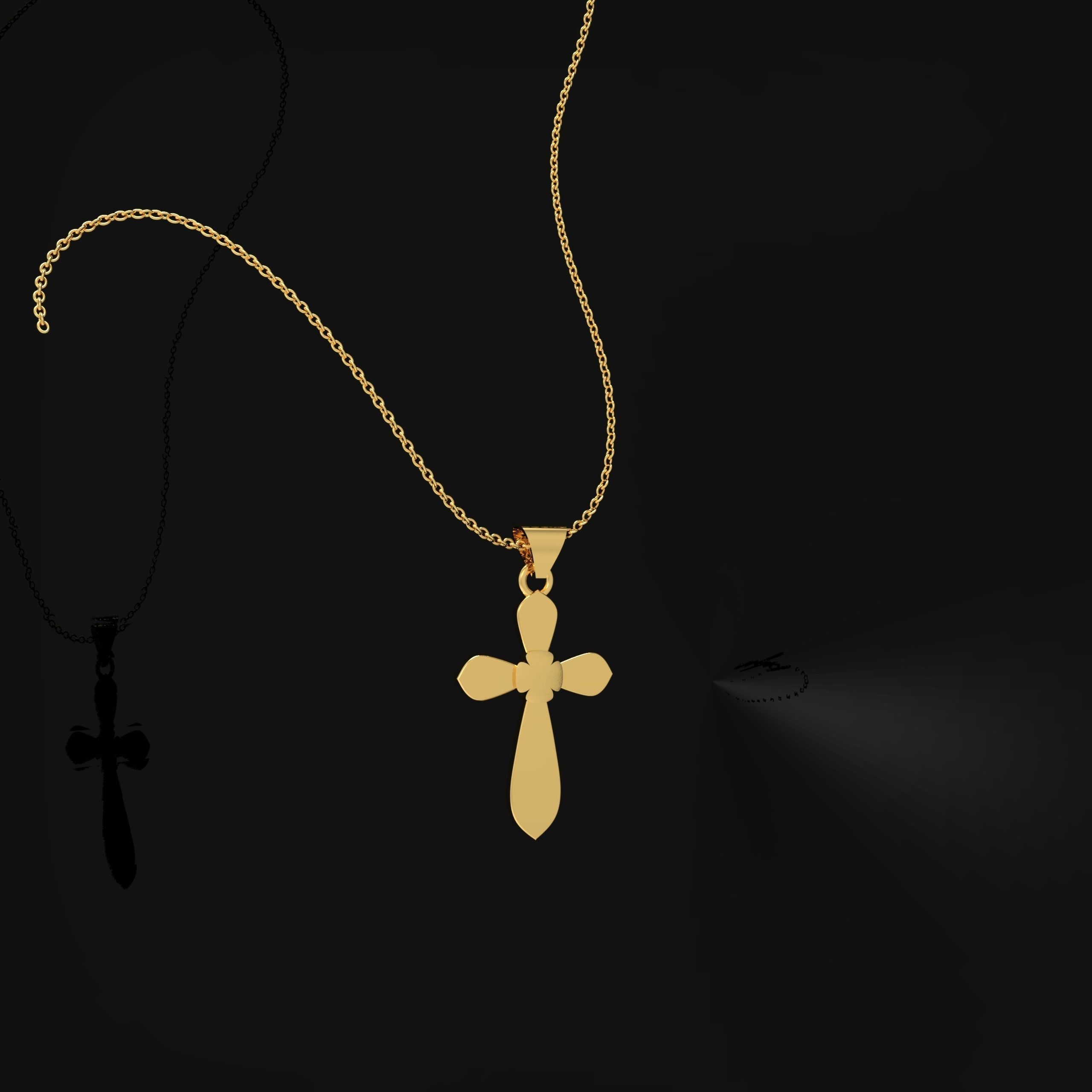 JESUS CROSS PENDANTS 5 in 1 3D print model_4