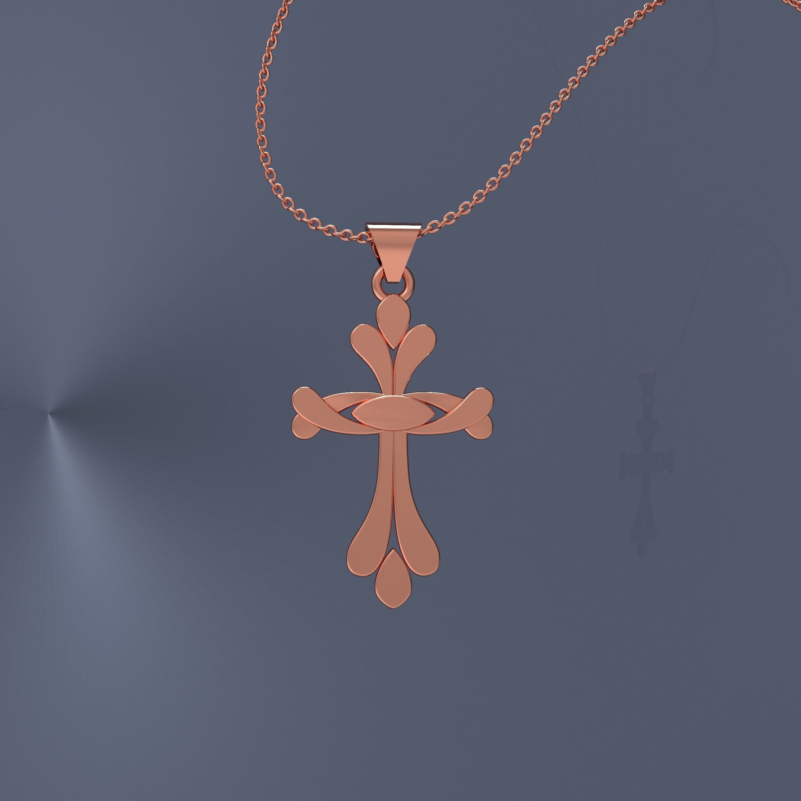 JESUS CROSS PENDANTS 5 in 1 3D print model_1