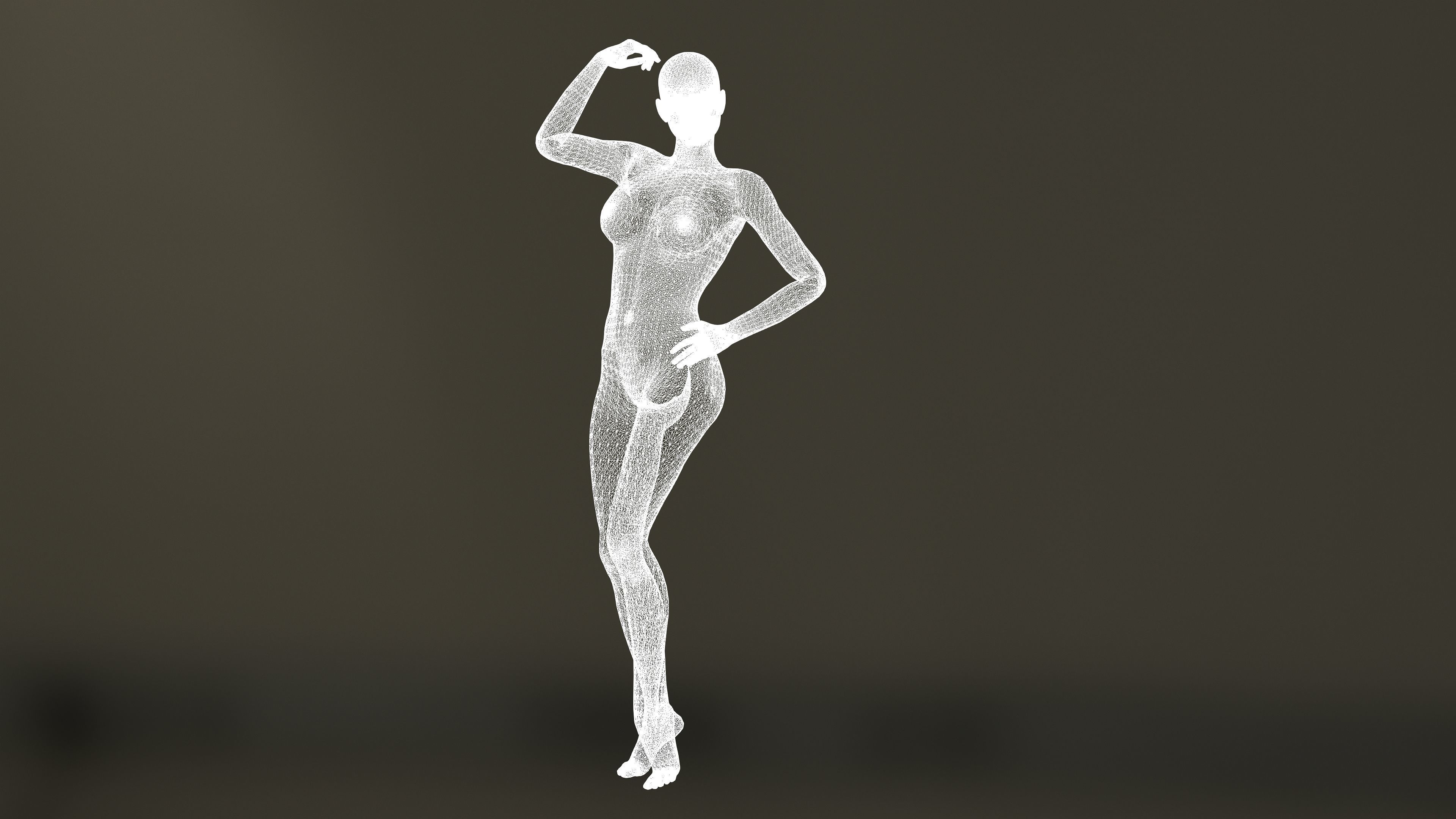 Warior woman UnrealEngine ft Blender 3D model_6