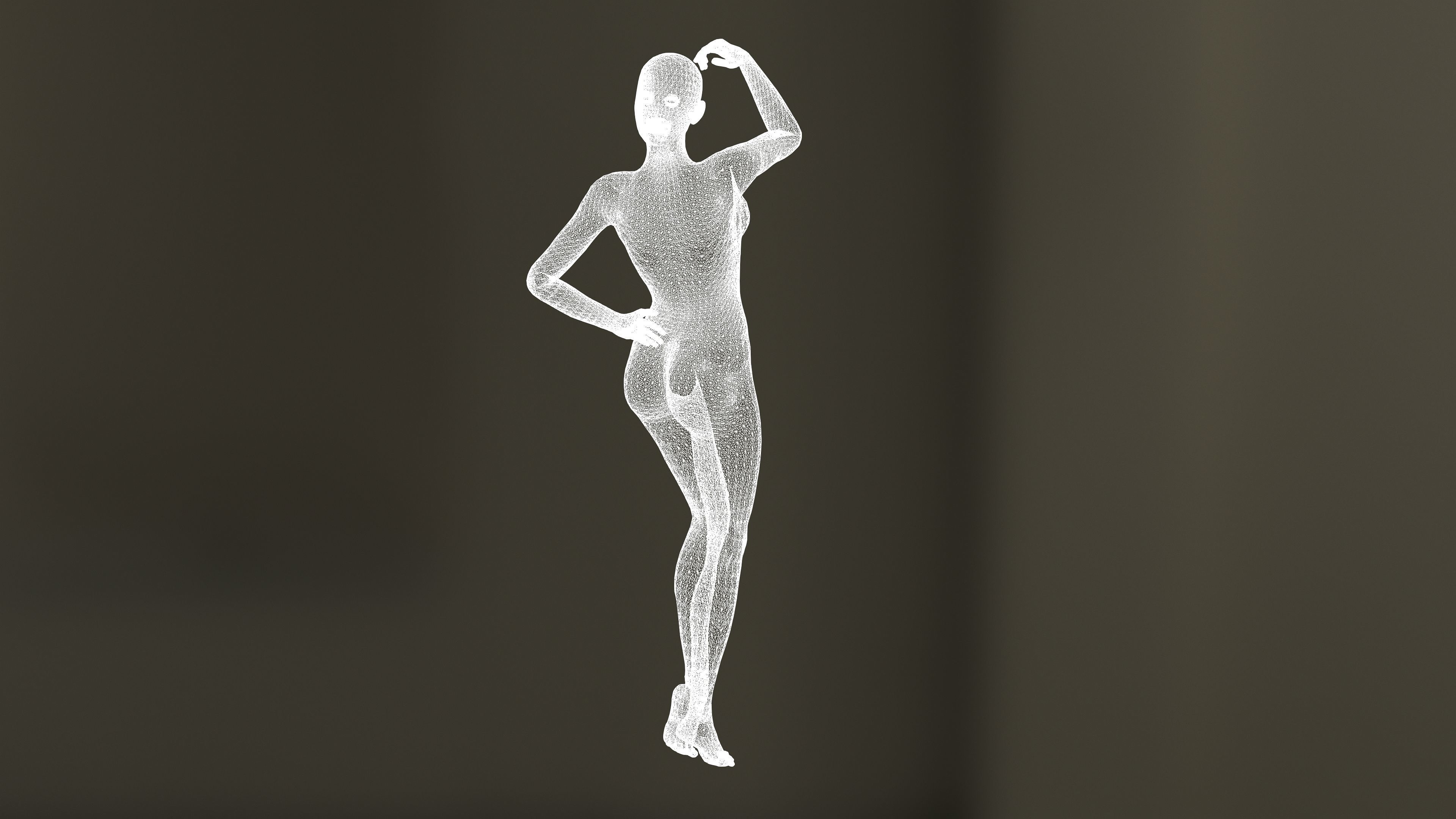 Warior woman UnrealEngine ft Blender 3D model_7