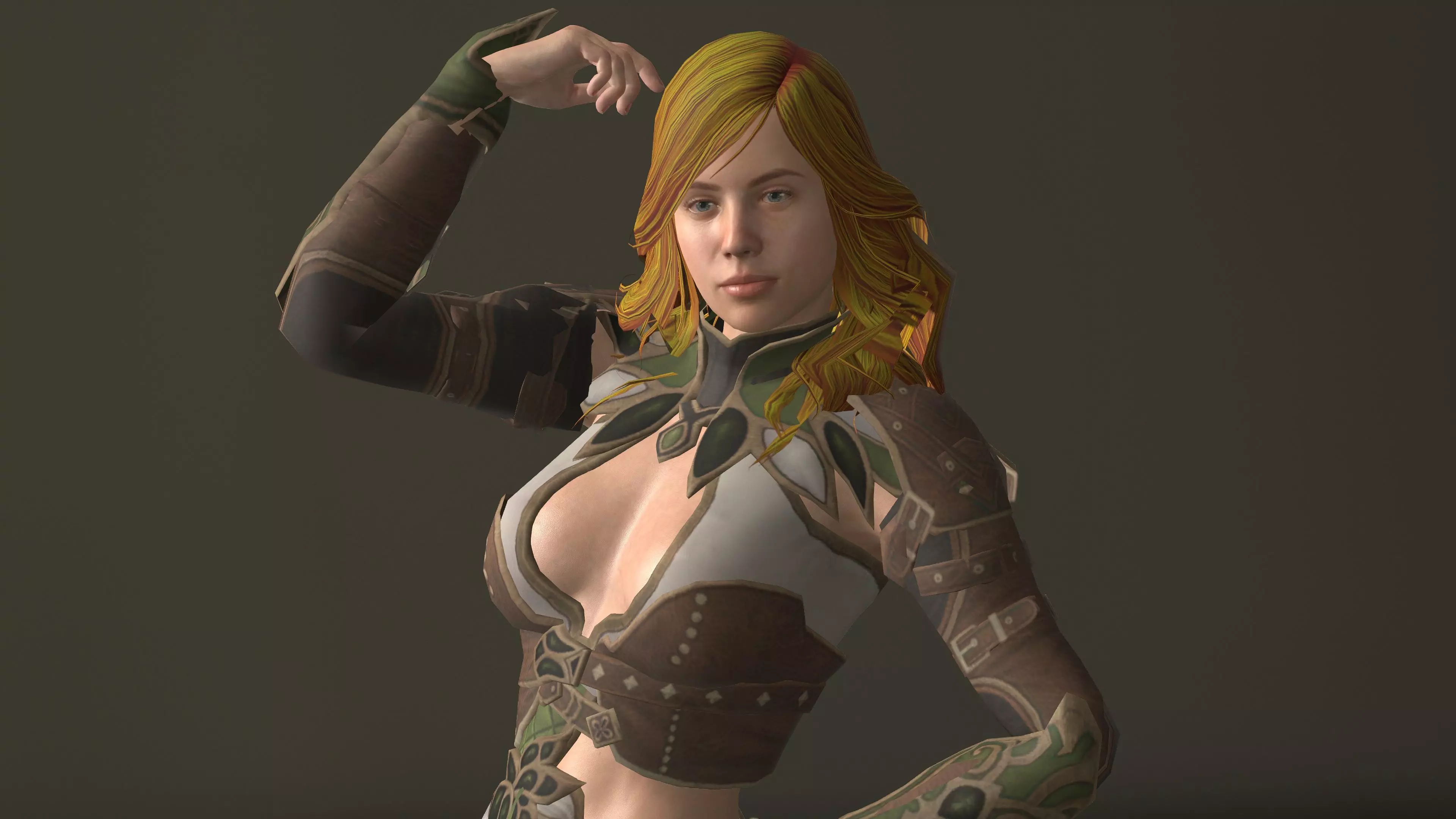Warior woman UnrealEngine ft Blender 3D model_0