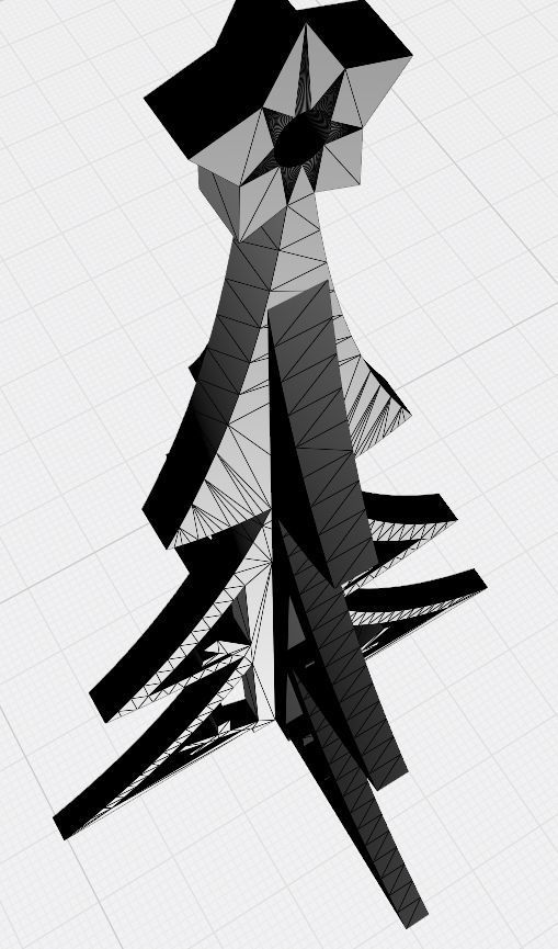 Christmas tree decoration 2 for 3D printing or laser cutting 3D print model_7