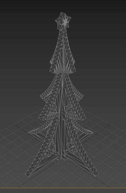 Christmas tree decoration 2 for 3D printing or laser cutting 3D print model_8