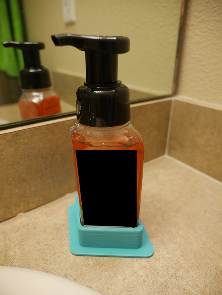 Bath and Body Works Modern Style Foam Soap Holder 3D print model_1