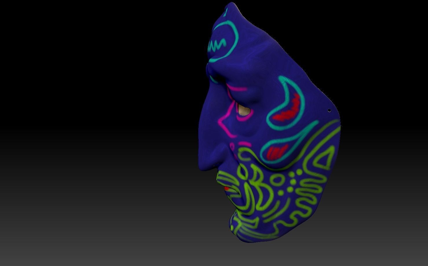 Printable mask 1 3D print model_12
