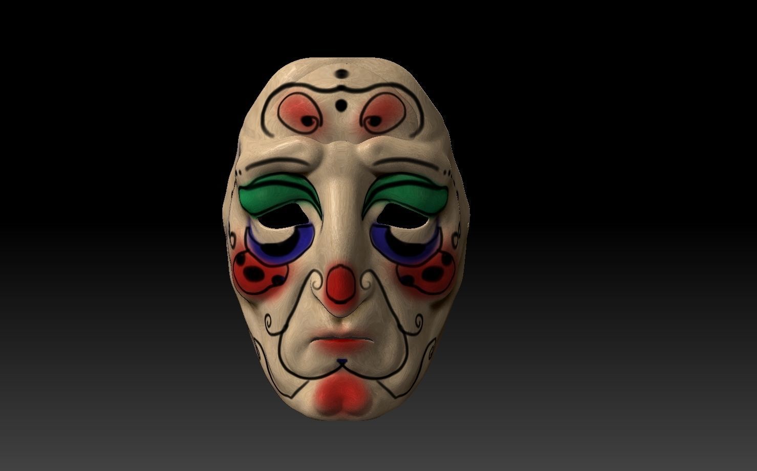 Printable mask 1 3D print model_10