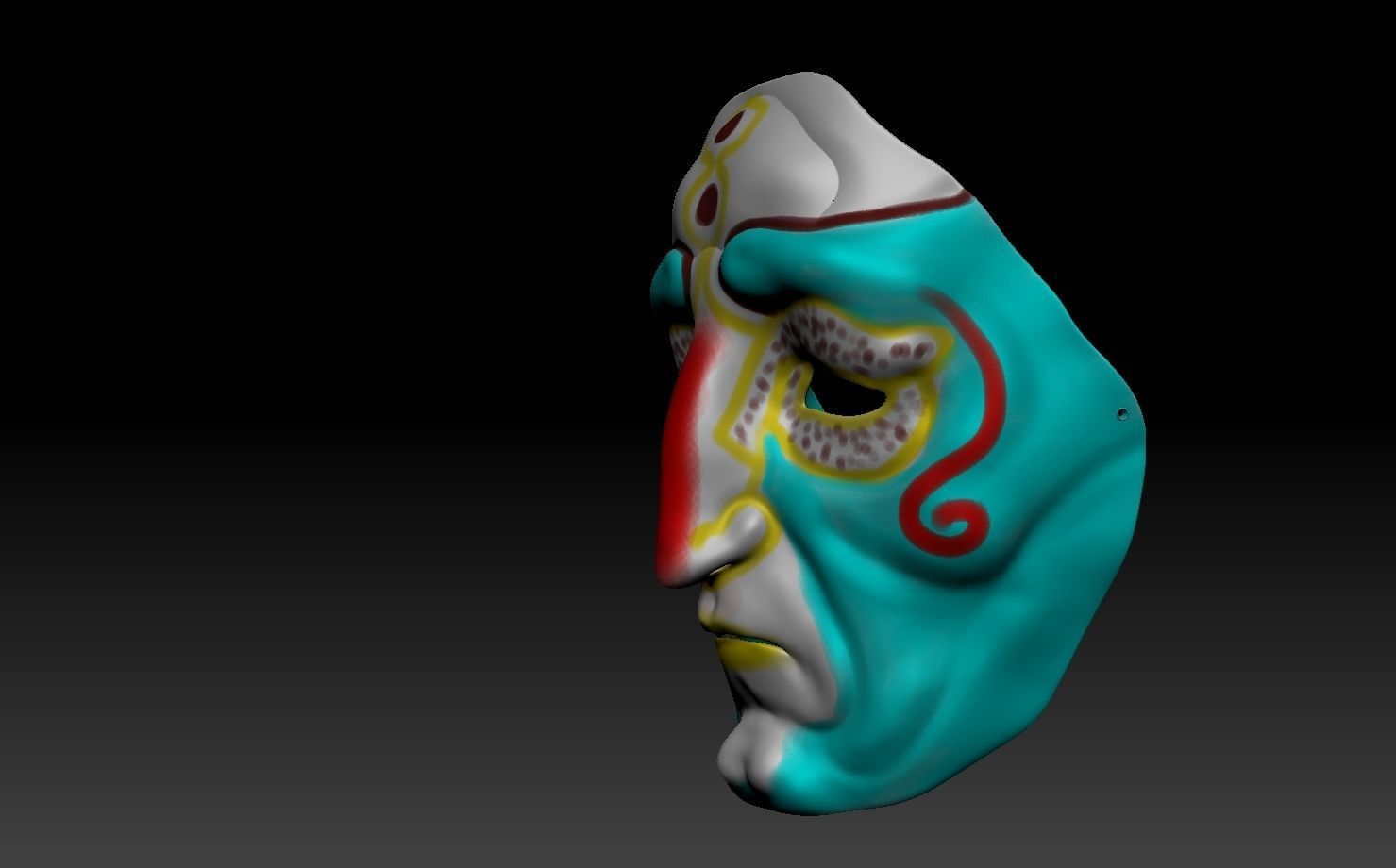 Printable mask 1 3D print model_16