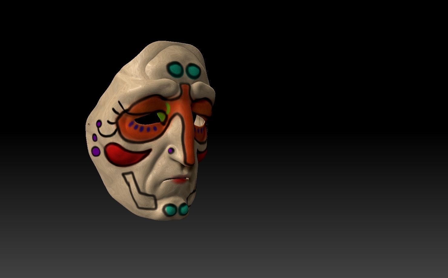 Printable mask 1 3D print model_1