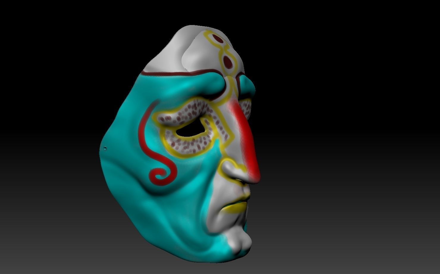Printable mask 1 3D print model_17