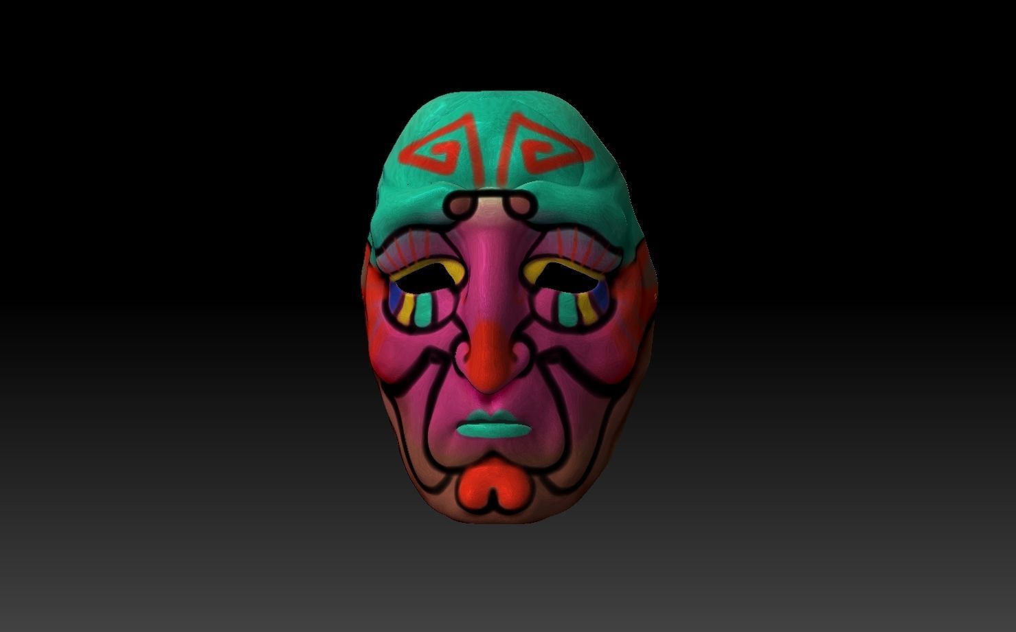 Printable mask 1 3D print model_5