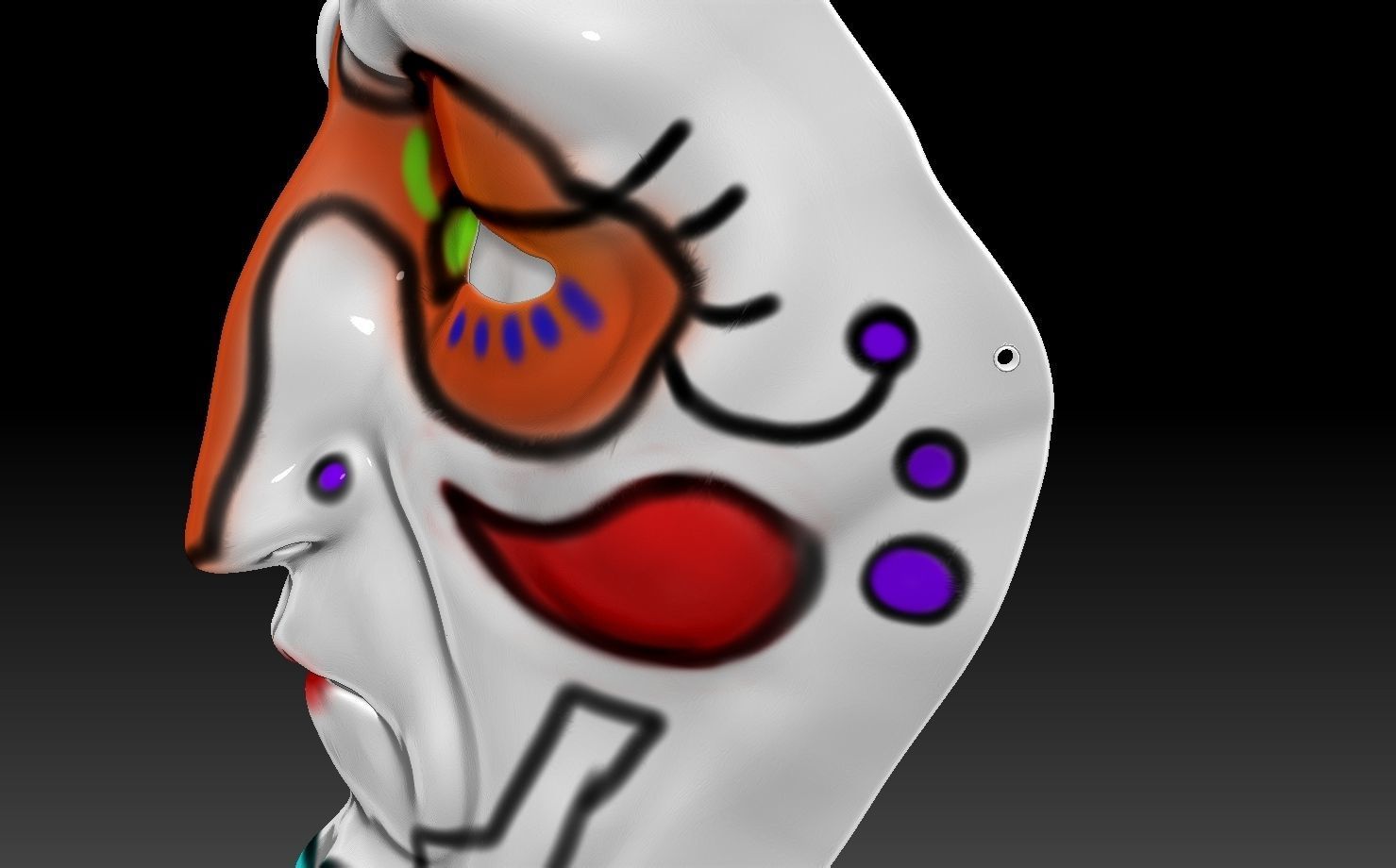 Printable mask 1 3D print model_2
